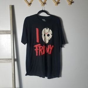 FRIDAY THE 13TH MEN'S BLACK SHIRT SIZE XL